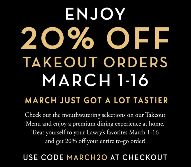 20% off Takeout